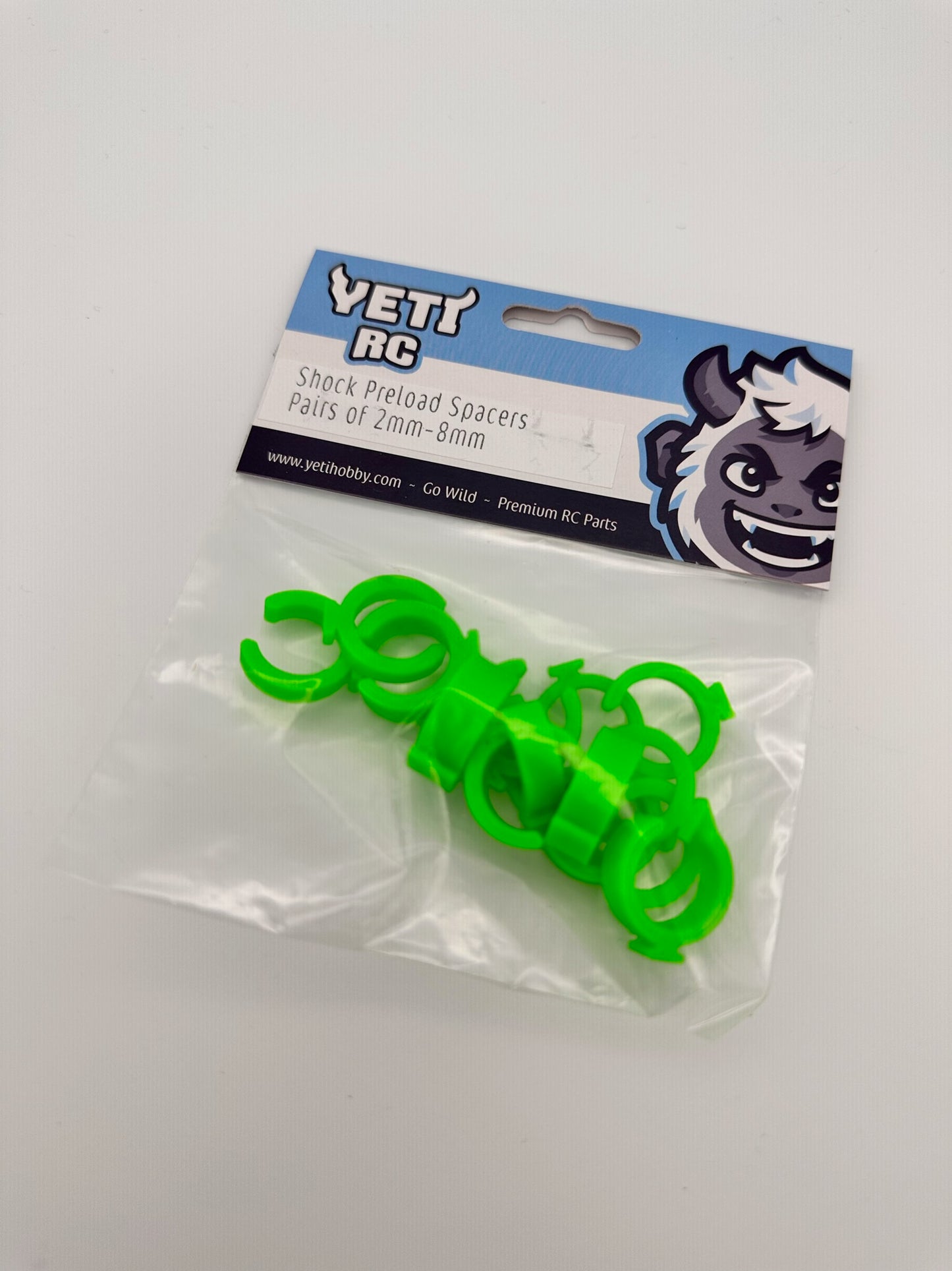 Yeti RC Shock Preload Spacers