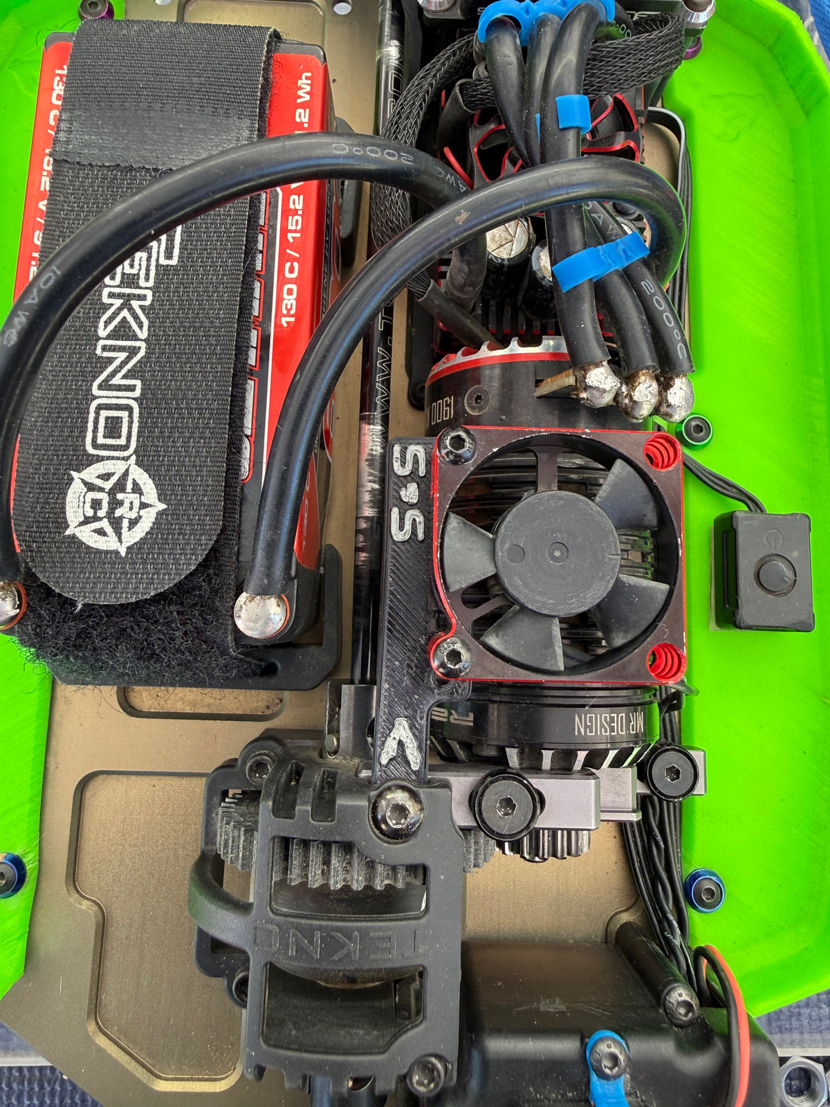 S&S x Yeti RC Tekno Motor Cooling Fan Mount