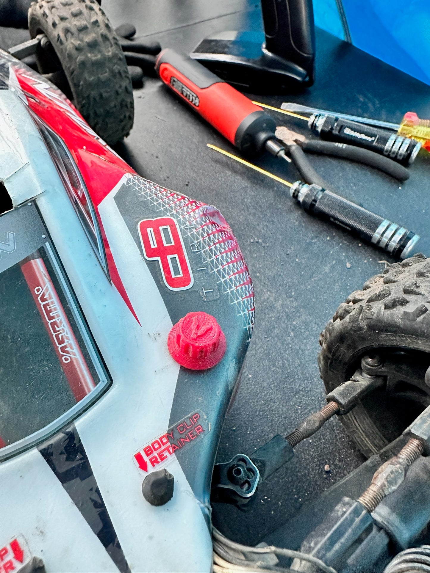 Yeti RC Body Mount Thumbscrew Caps - Pro-Line Compatible